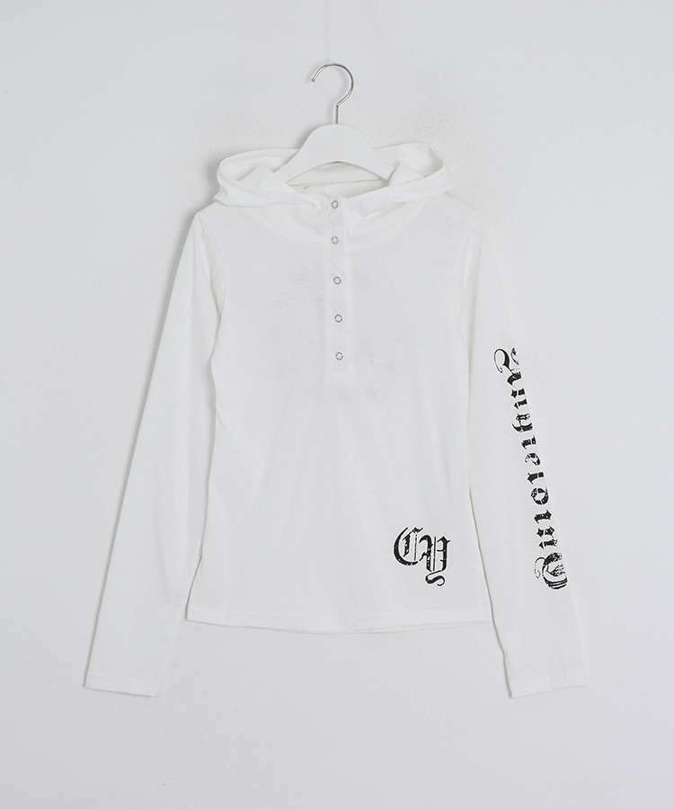 스타 라인 후드 티셔츠