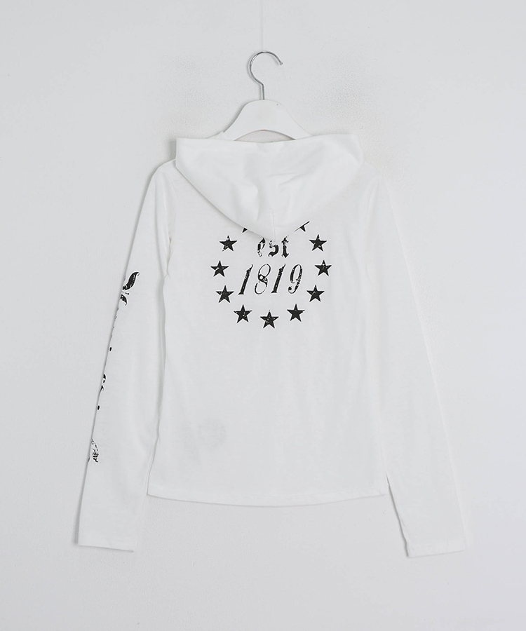 스타 라인 후드 티셔츠