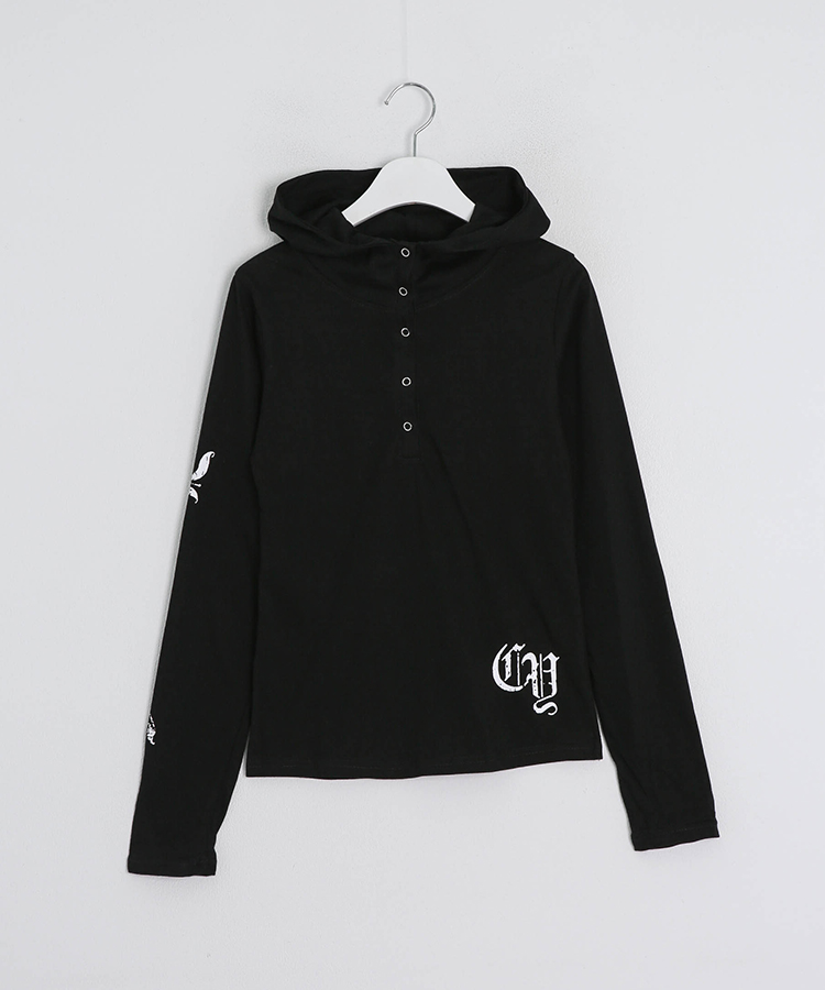 스타 라인 후드 티셔츠