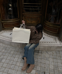 スエードクロップジャケット GREY BROWN