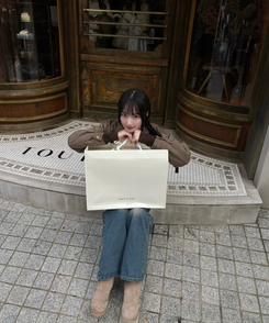 スエードクロップジャケット GREY BROWN