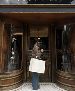 スエードクロップジャケット GREY BROWN