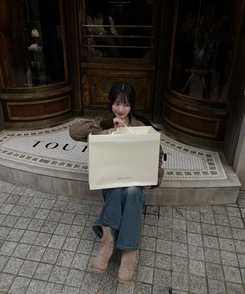 スエードクロップジャケット GREY BROWN