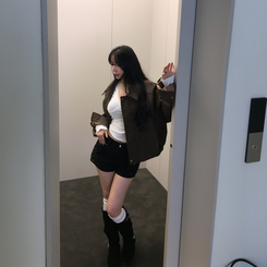 コットンオールシーズンショートパンツ BLACK