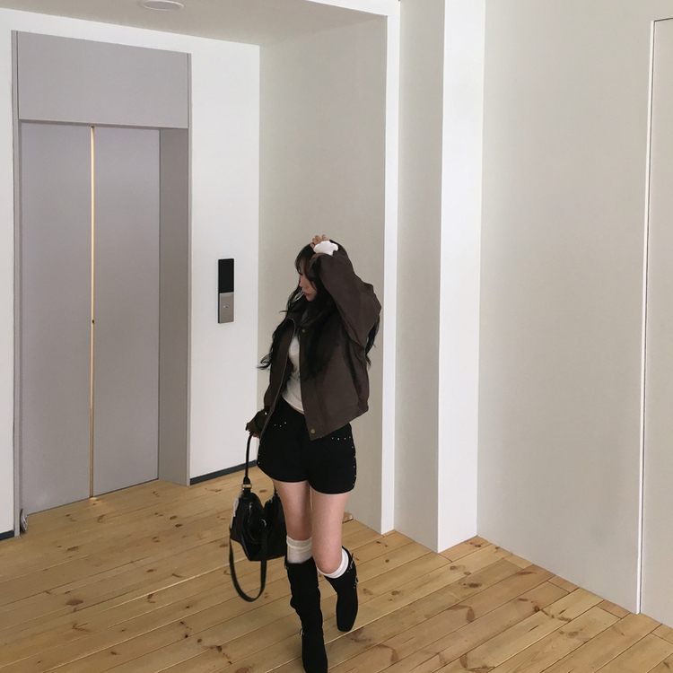 コットンオールシーズンショートパンツ BLACK