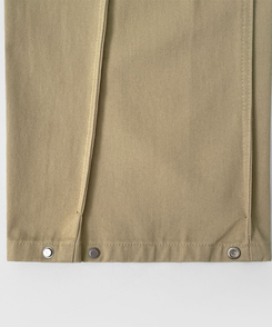 3XL허얇골넓 밑단스냅 절개 핀턱 비조 와이드 벌룬 면팬츠