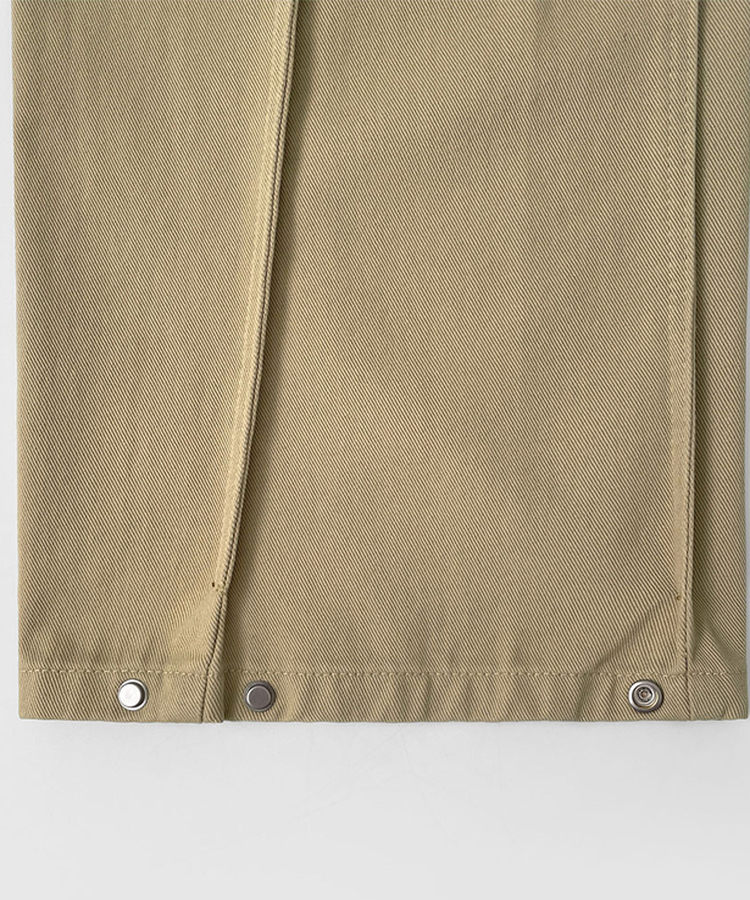 3XL허얇골넓 밑단스냅 절개 핀턱 비조 와이드 벌룬 면팬츠