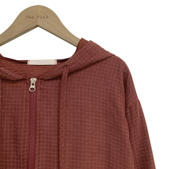 チェックスエードウィンドブレーカー