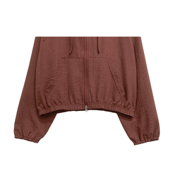 チェックスエードウィンドブレーカー