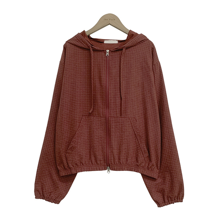 チェックスエードウィンドブレーカー