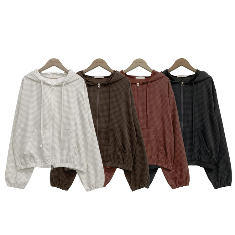 チェックスエードウィンドブレーカー