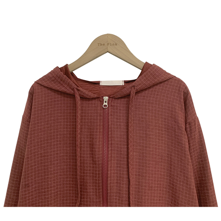 チェックスエードウィンドブレーカー