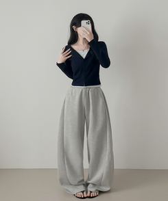 ペンダントレイヤードカーディガン(6color) DARK NAVY