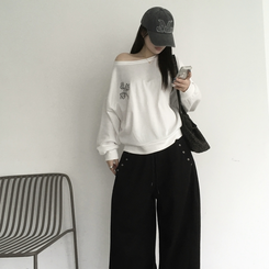 オフルーズフィットトレーナー WHITE