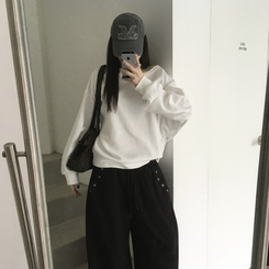 オフルーズフィットトレーナー WHITE