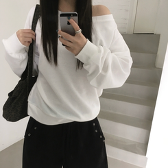 オフルーズフィットトレーナー WHITE