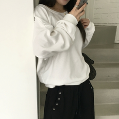 オフルーズフィットトレーナー WHITE