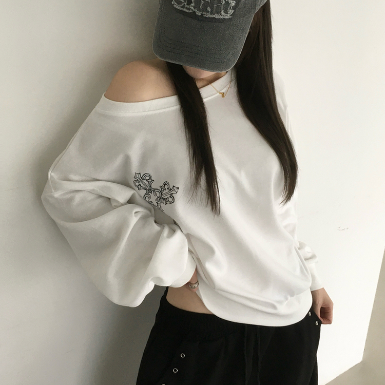 オフルーズフィットトレーナー WHITE