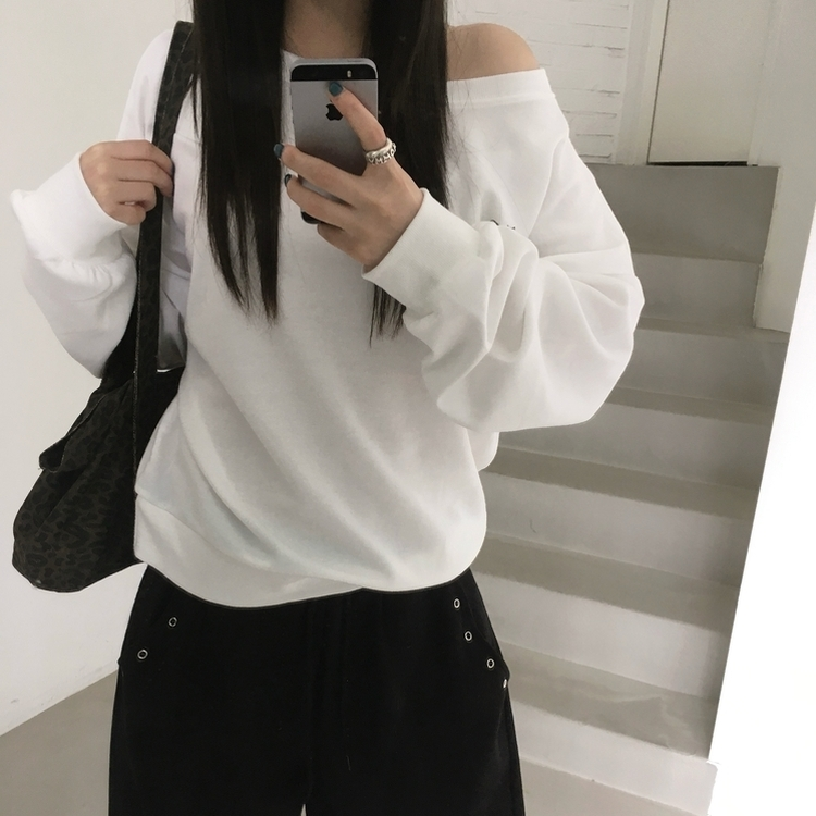 オフルーズフィットトレーナー WHITE