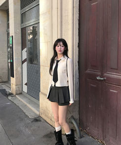 クロードスカートパンツ BLACK