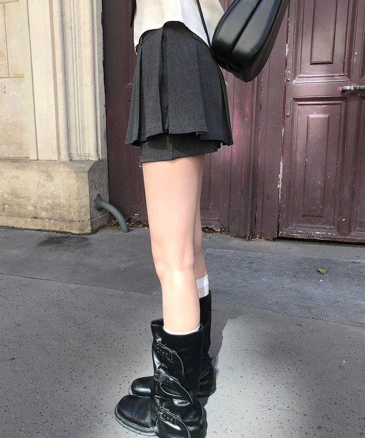 クロードスカートパンツ BLACK