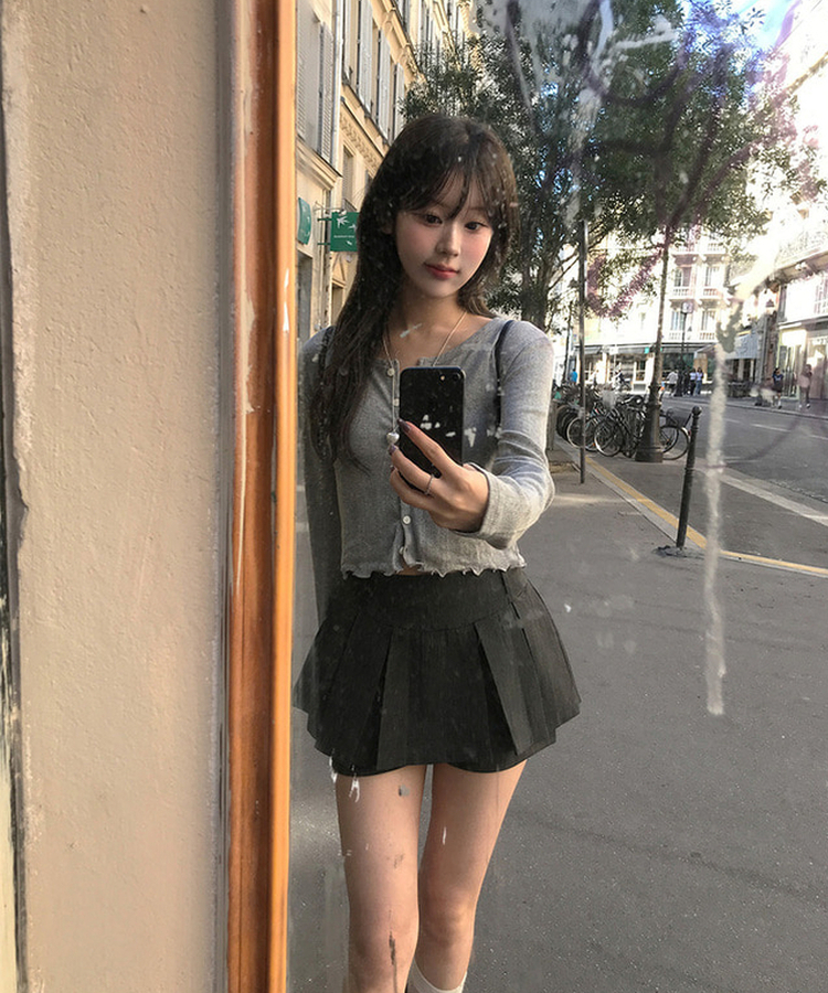 クロードスカートパンツ BLACK