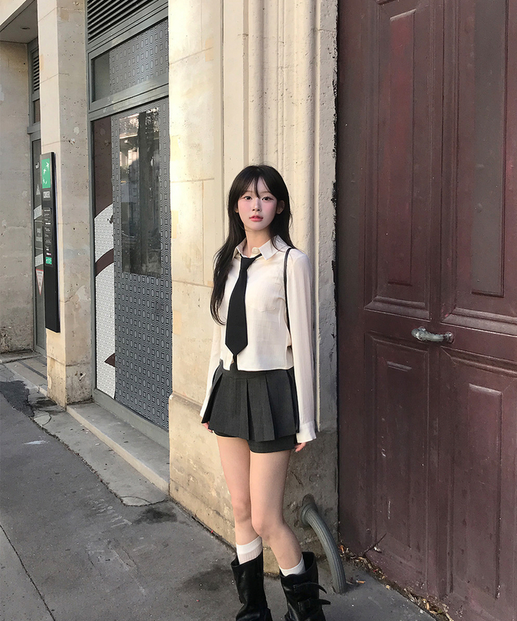 クロードスカートパンツ BLACK