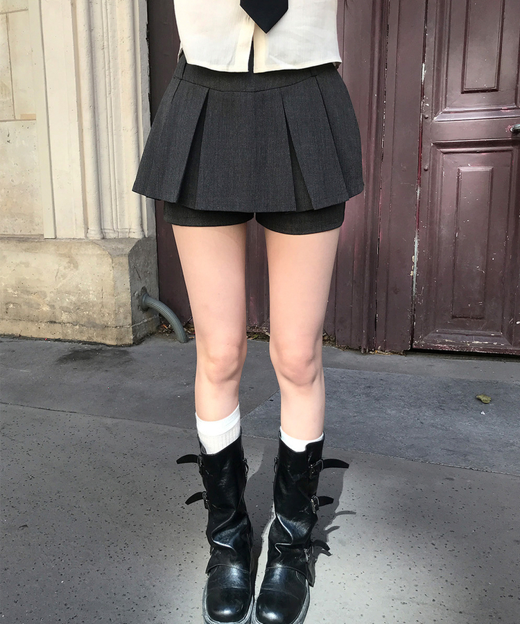 クロードスカートパンツ BLACK