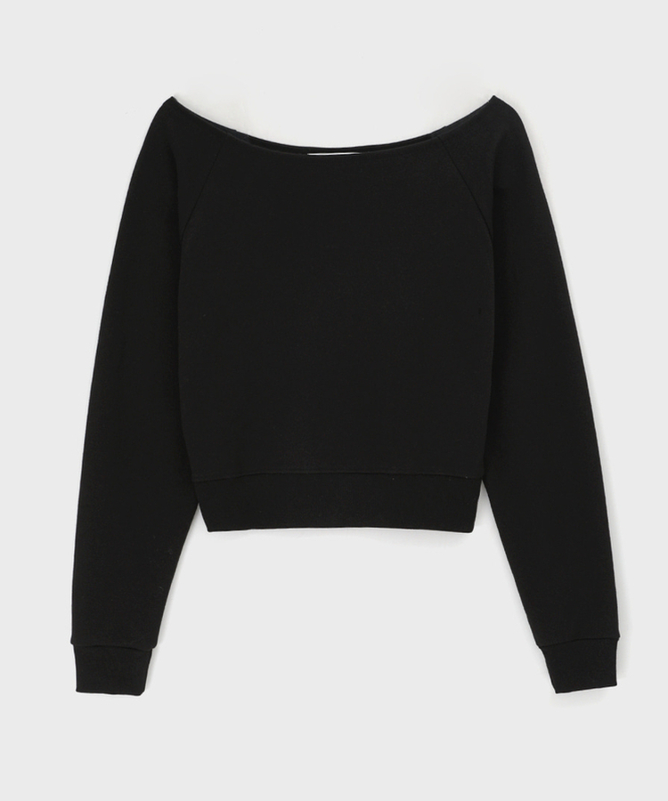 スウェットオフショルダートレーナー