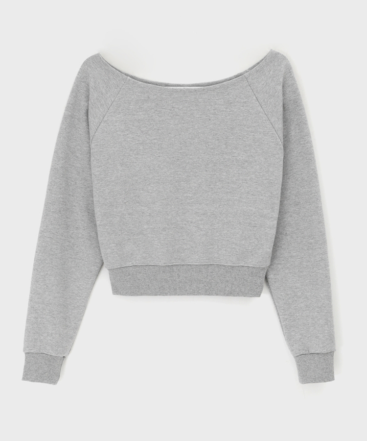 スウェットオフショルダートレーナー