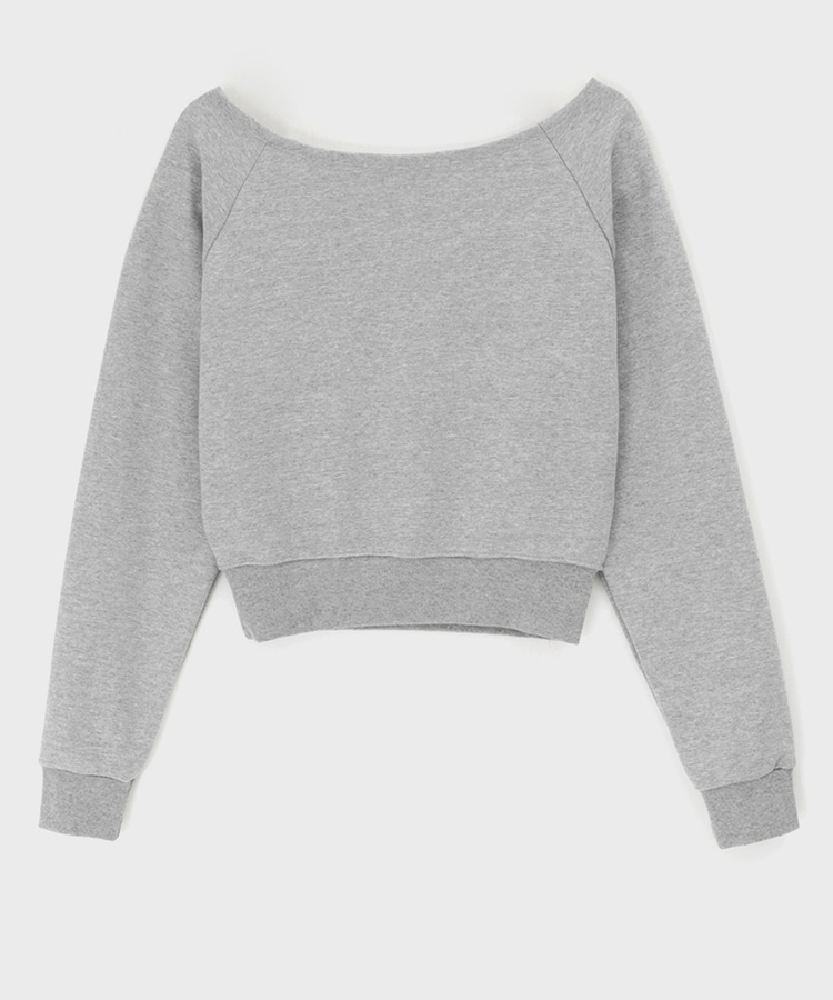 スウェットオフショルダートレーナー