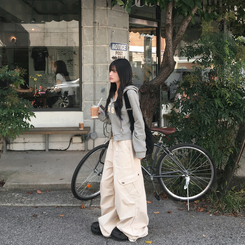 아론 레터링 스트라이프 단가라 투웨이 후드 집업 블랙