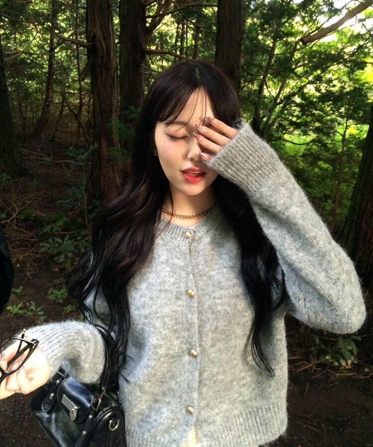 crank カーディガン クランク リボン ニット 韓国 ミナ おひなさま