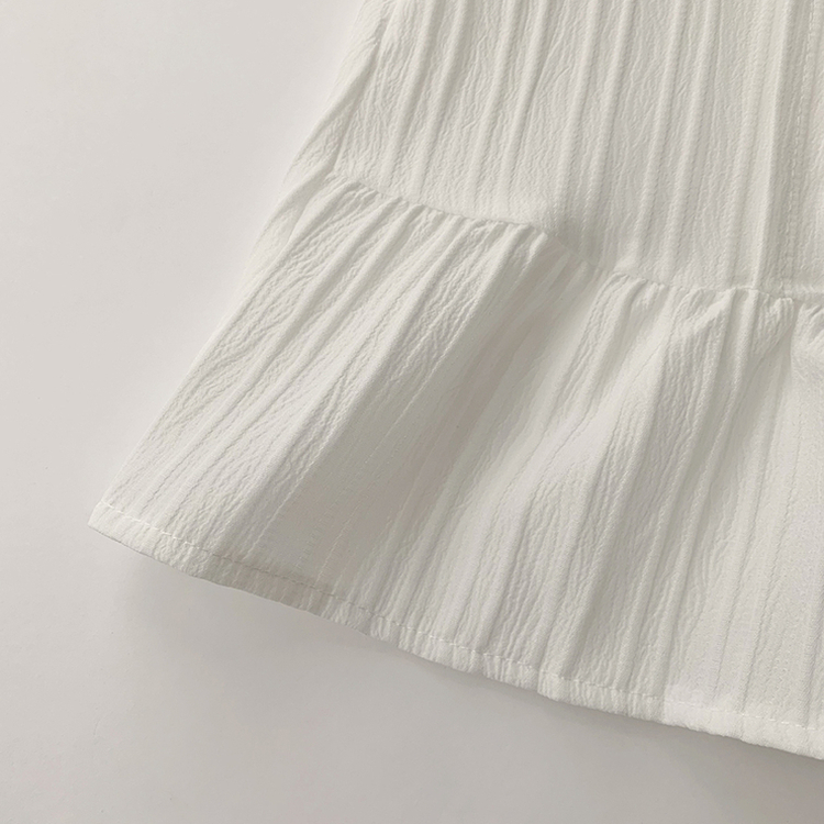 군살 커버로 말라보이는 츄잉 라운드 리본 스트링 긴팔 프릴 어깨 퍼프 가을 긴팔 블라우스 여름 상의 셔츠