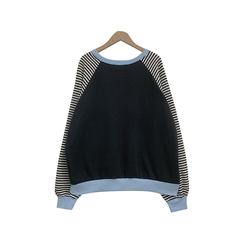 ストライプスターバイカラートレーナー