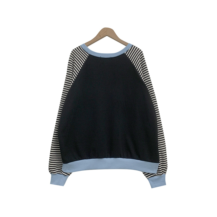 ストライプスターバイカラートレーナー