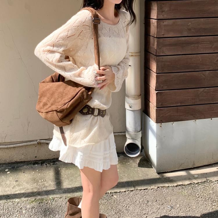 테빈 스웨이드 반달 보부상백 빅 숄더백 크로스백 가방