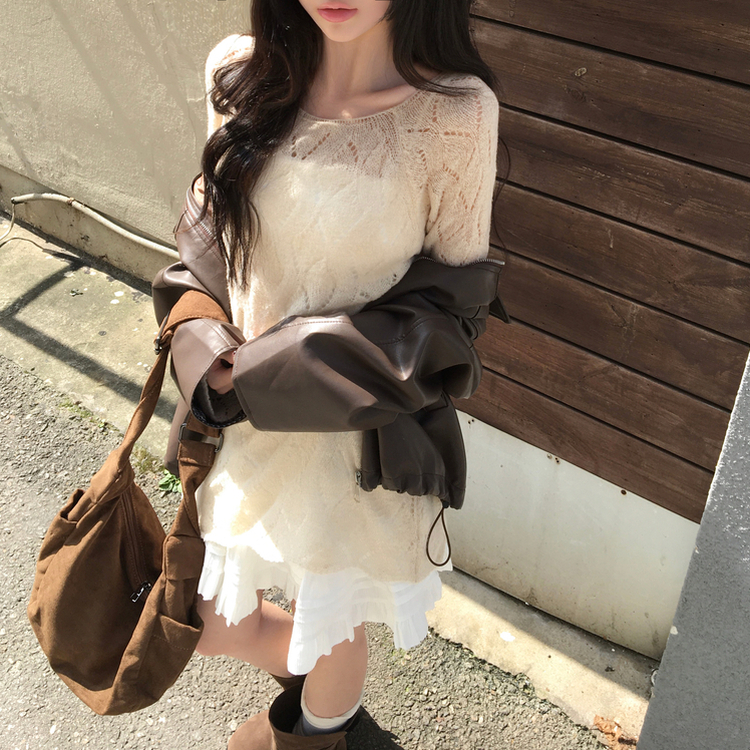 테빈 스웨이드 반달 보부상백 빅 숄더백 크로스백 가방