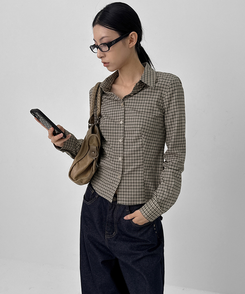 チェックシャツ BEIGE