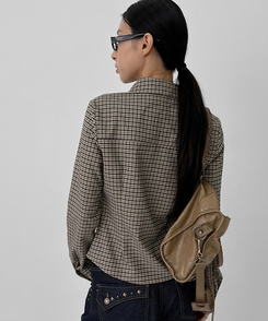 チェックシャツ BEIGE