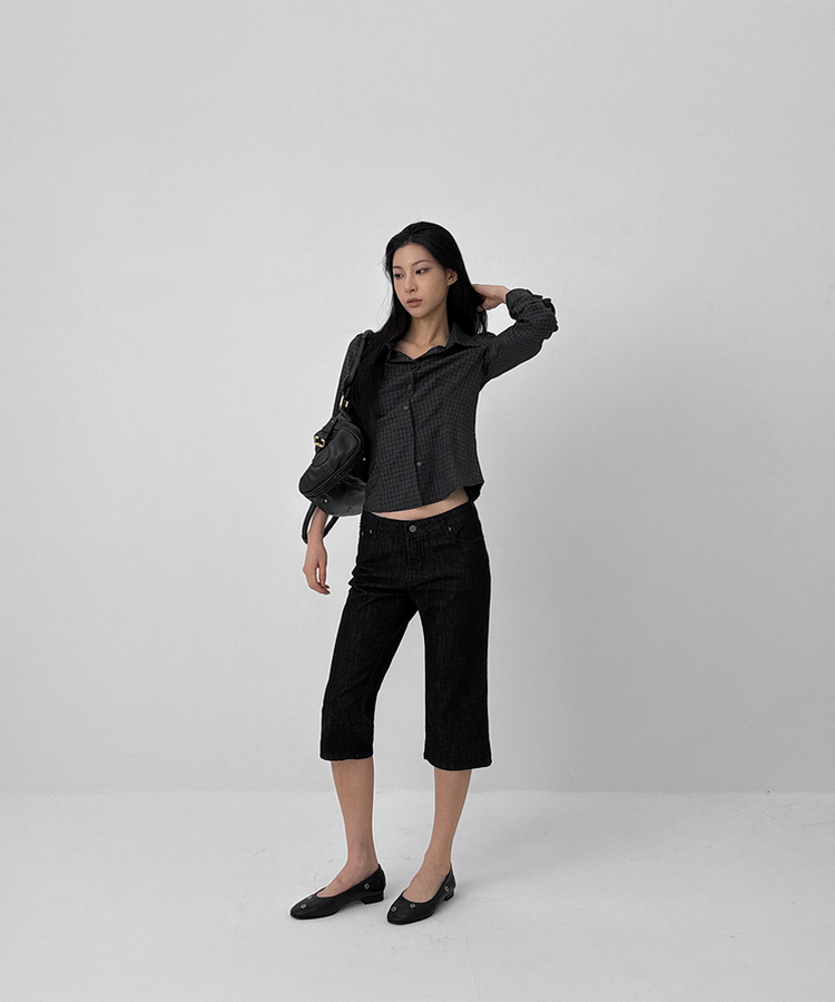 チェックシャツ CHARCOAL