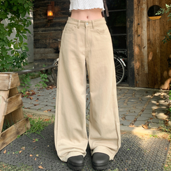 【丈別】スナップスリットジョガーワイドパンツ BEIGE