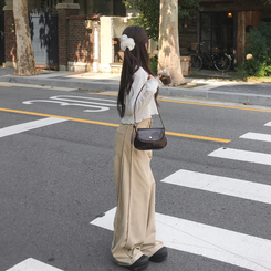 【丈別】スナップスリットジョガーワイドパンツ BEIGE