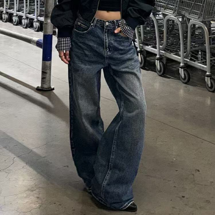 星刺繍ポイントワイドデニム｜デニム｜韓国ファッション通販 SONA