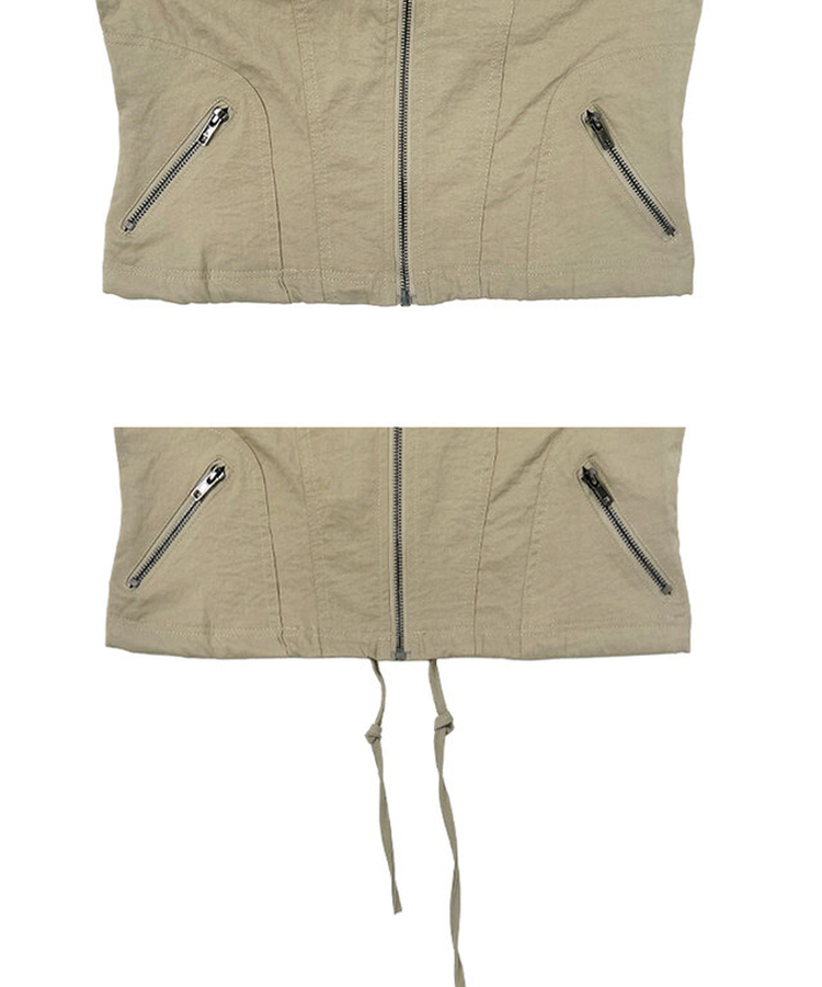 ミリタリーセミクロップジャケット