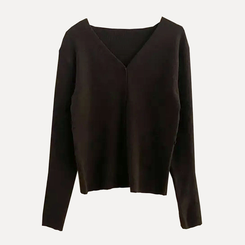 몰리 버튼 골지 랩 니트가디건