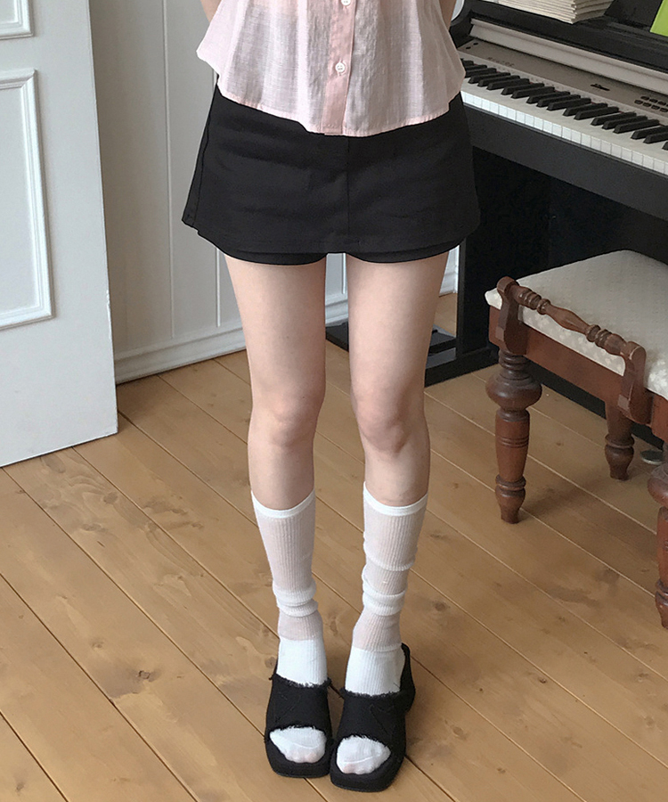 デイリースカートパンツ BLACK