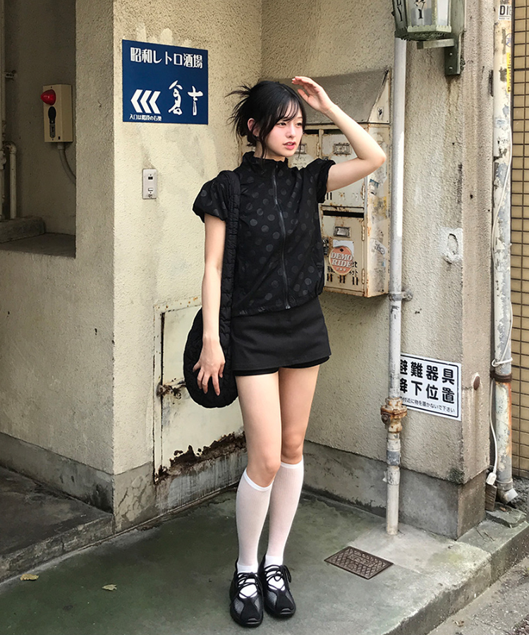 デイリースカートパンツ BLACK