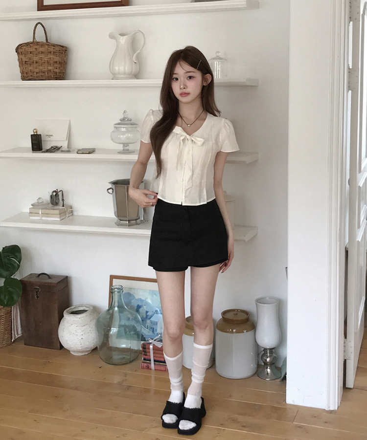 デイリースカートパンツ BLACK