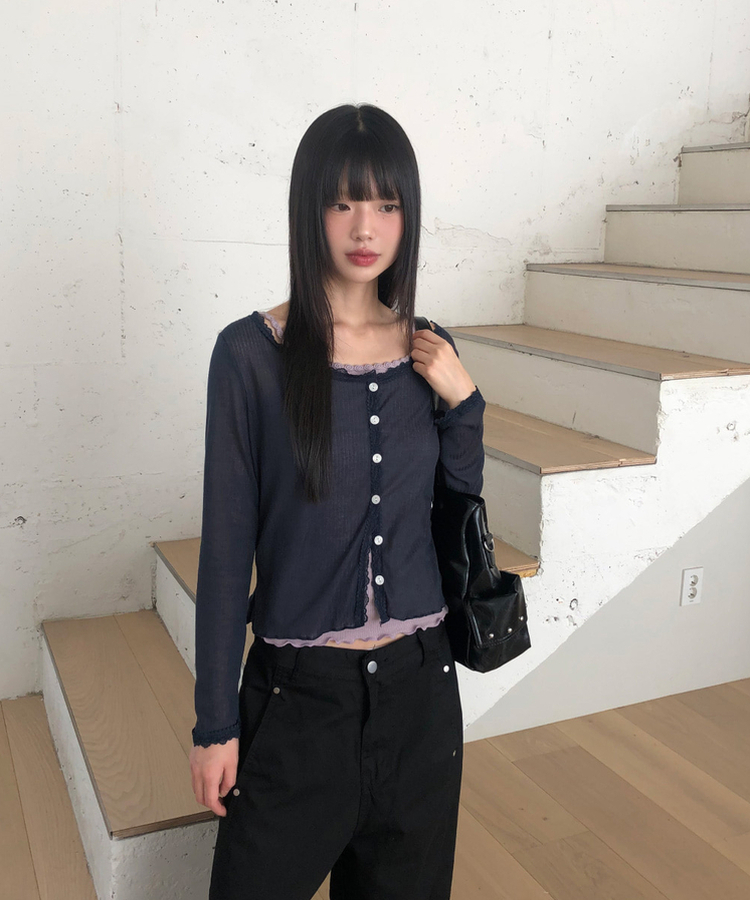 スタッドレザーショルダーバッグ BLACK